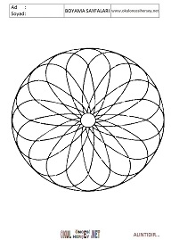 Mandala boyama sayfaları